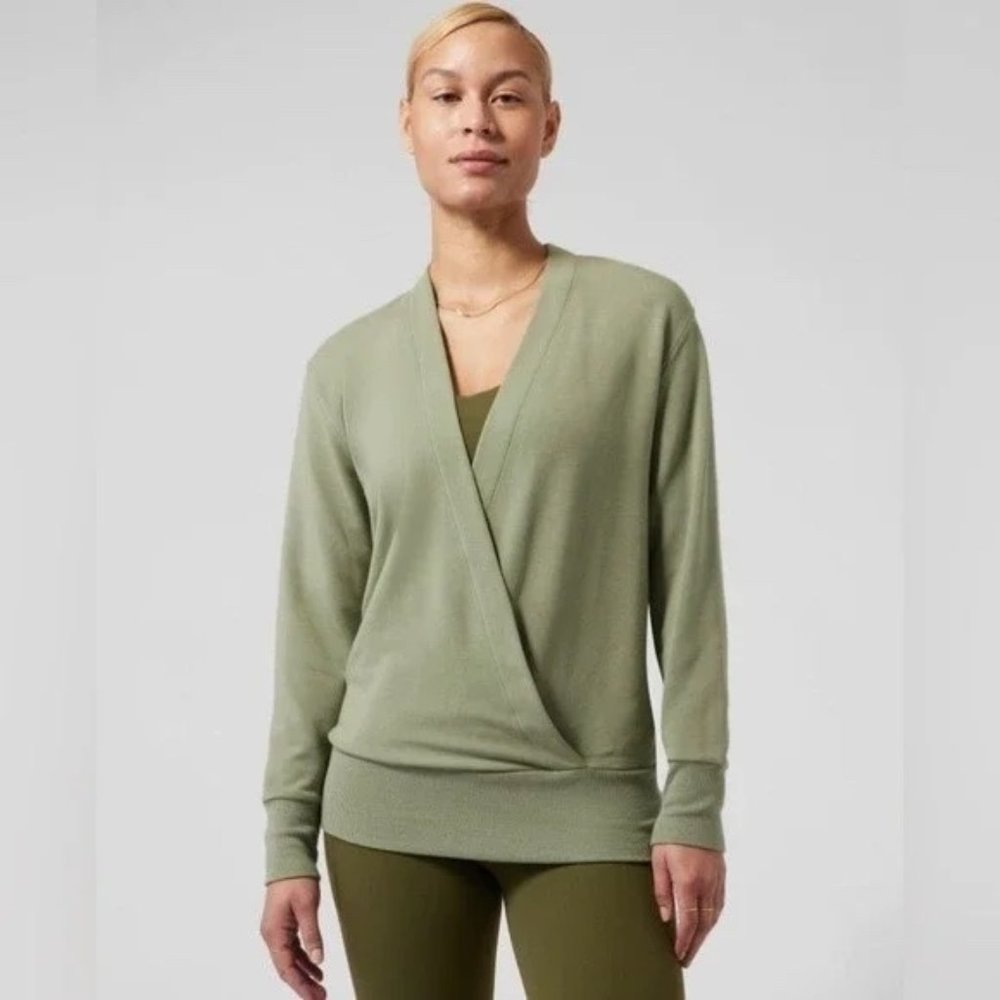 Purana V-Neck Wrap Sweatshirt